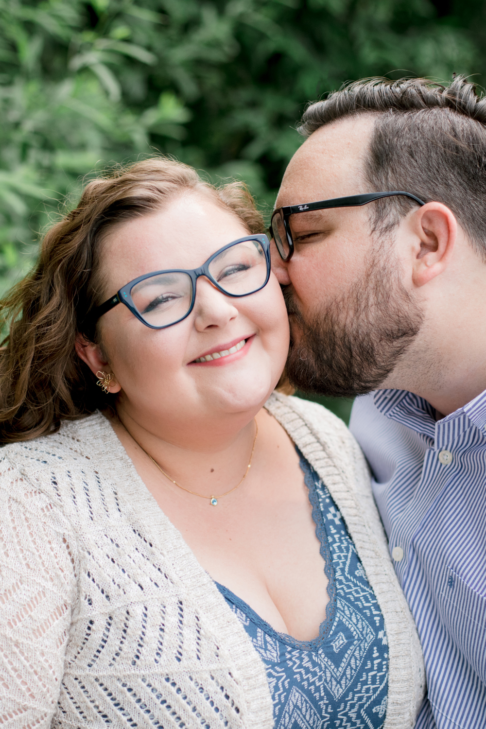 A Garden Engagement at Morris Arboretum with Annie and Chip