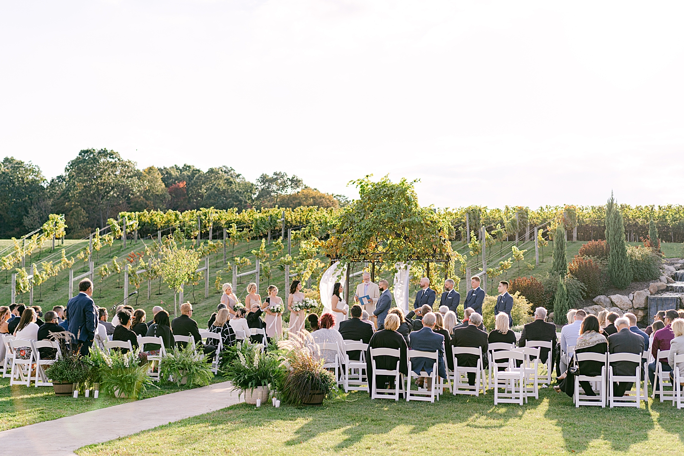 Wedding ceremony at folino estate | Photo by Hope Helmuth Photography