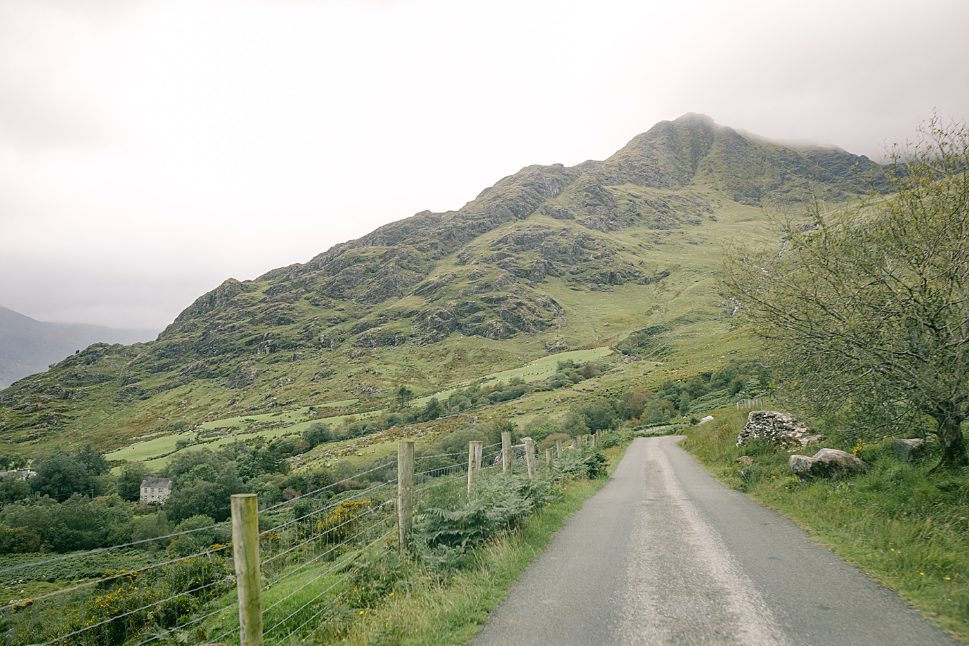 Road going through the mountains in Ireland | Photo by Destination Wedding Photographer Hope Helmuth