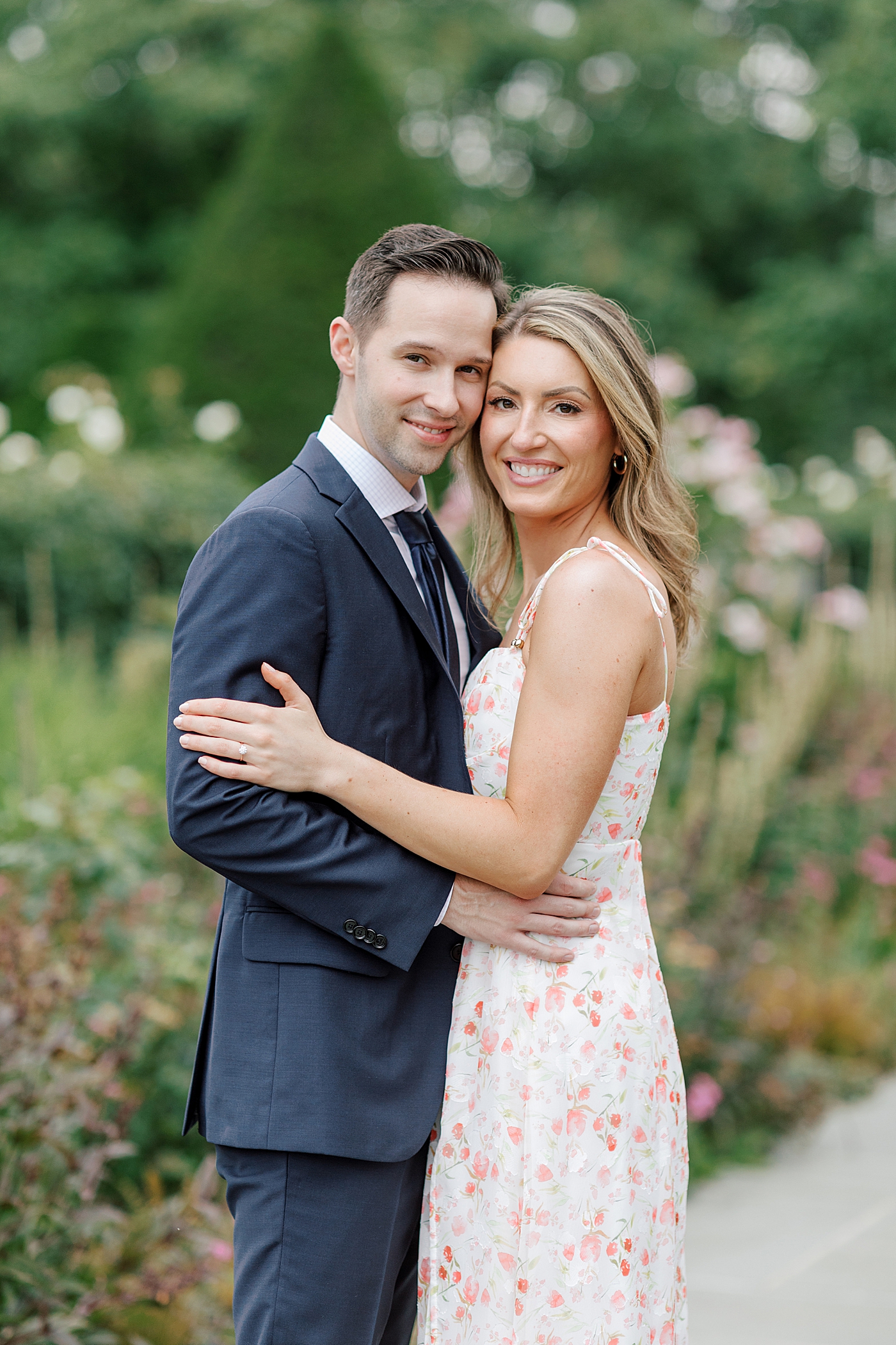 Couple smiling in a park | Engagement Session Guides by Hope Helmuth Photography