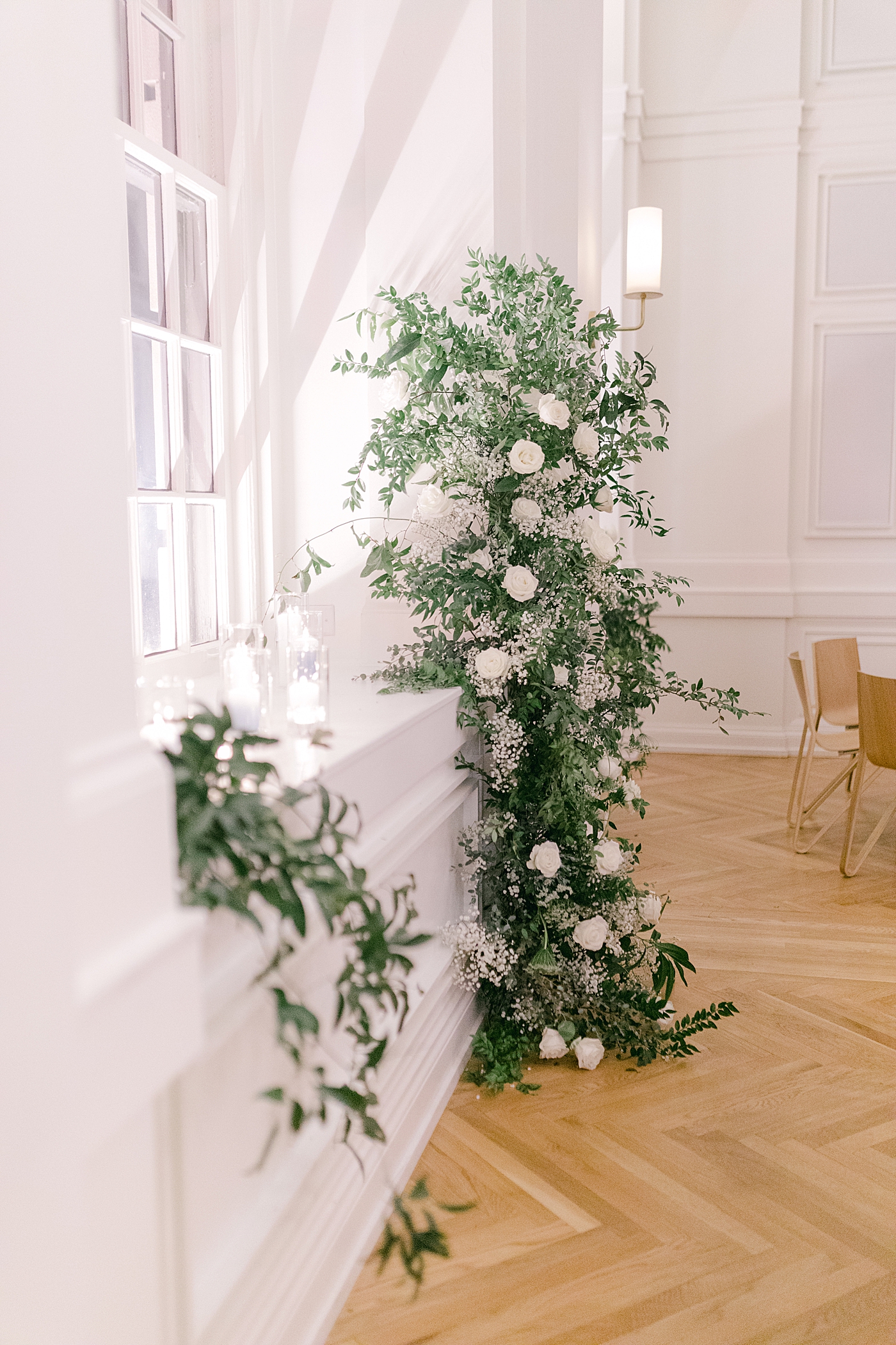 Floral installation during Noelle, Nashville Wedding | Photo by Hope Helmuth Photography