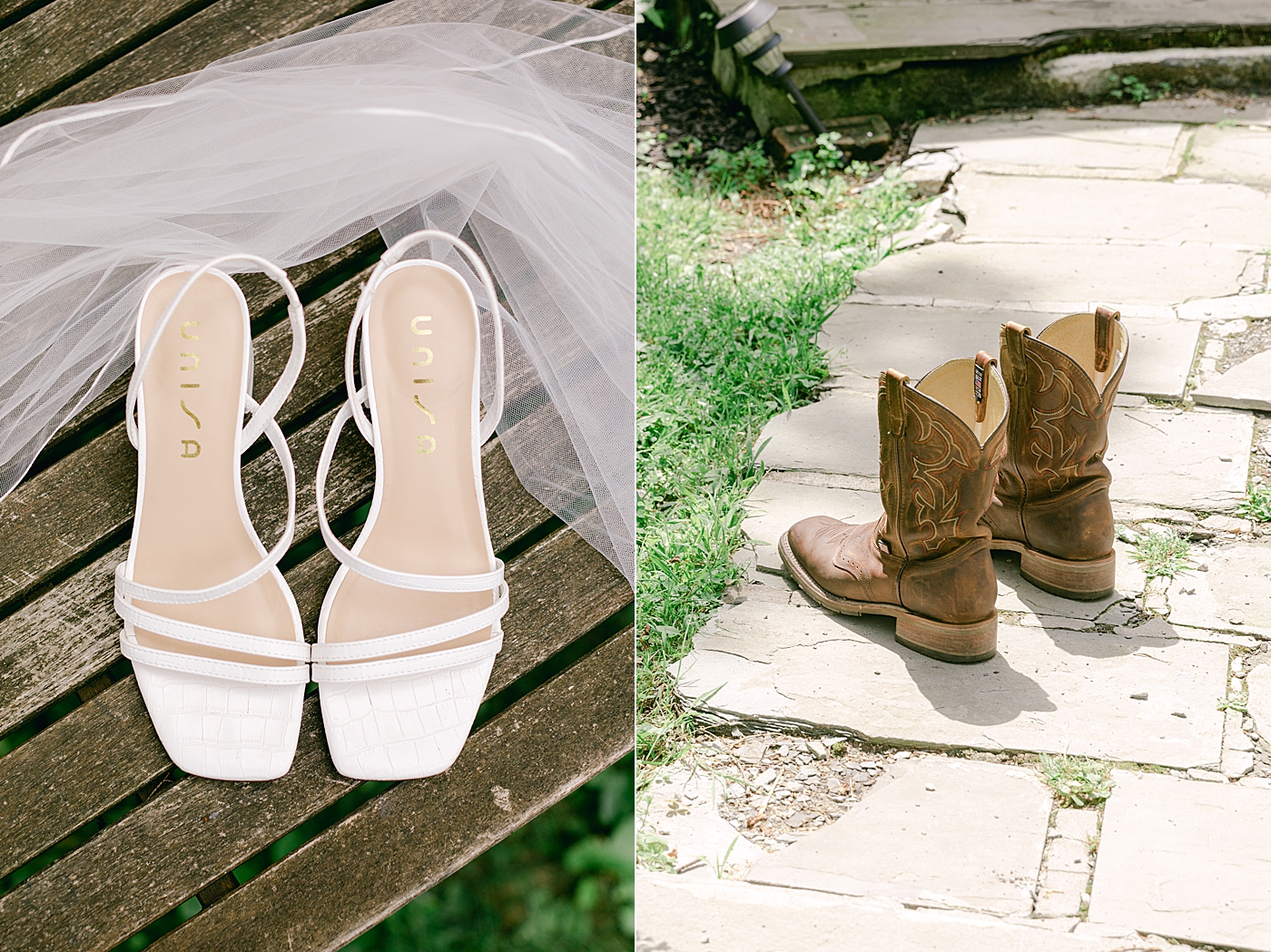 Bride and groom wedding shoes | Image by Hope Helmuth Photography