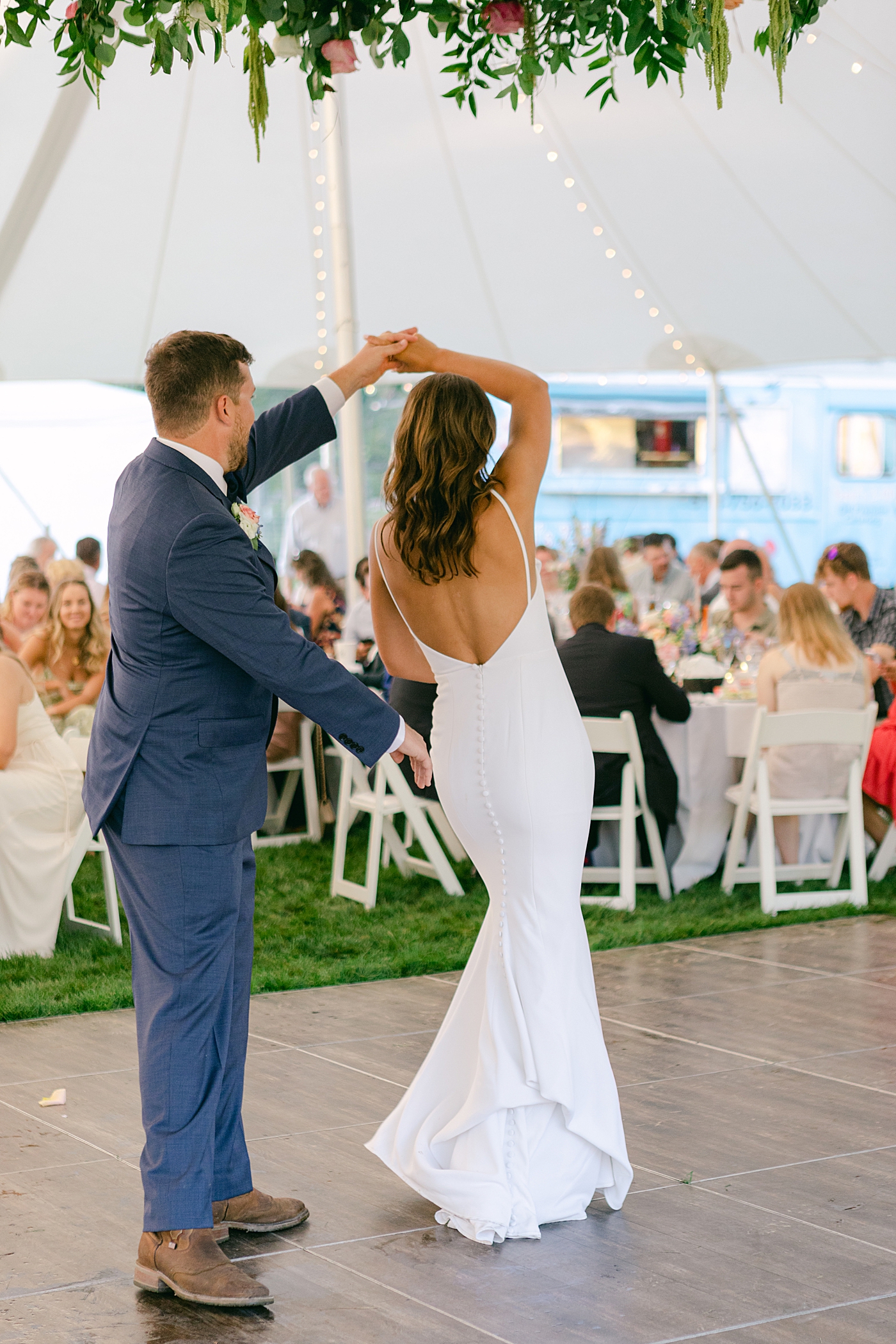 Bride and groom first dance | Image by Hope Helmuth Photography