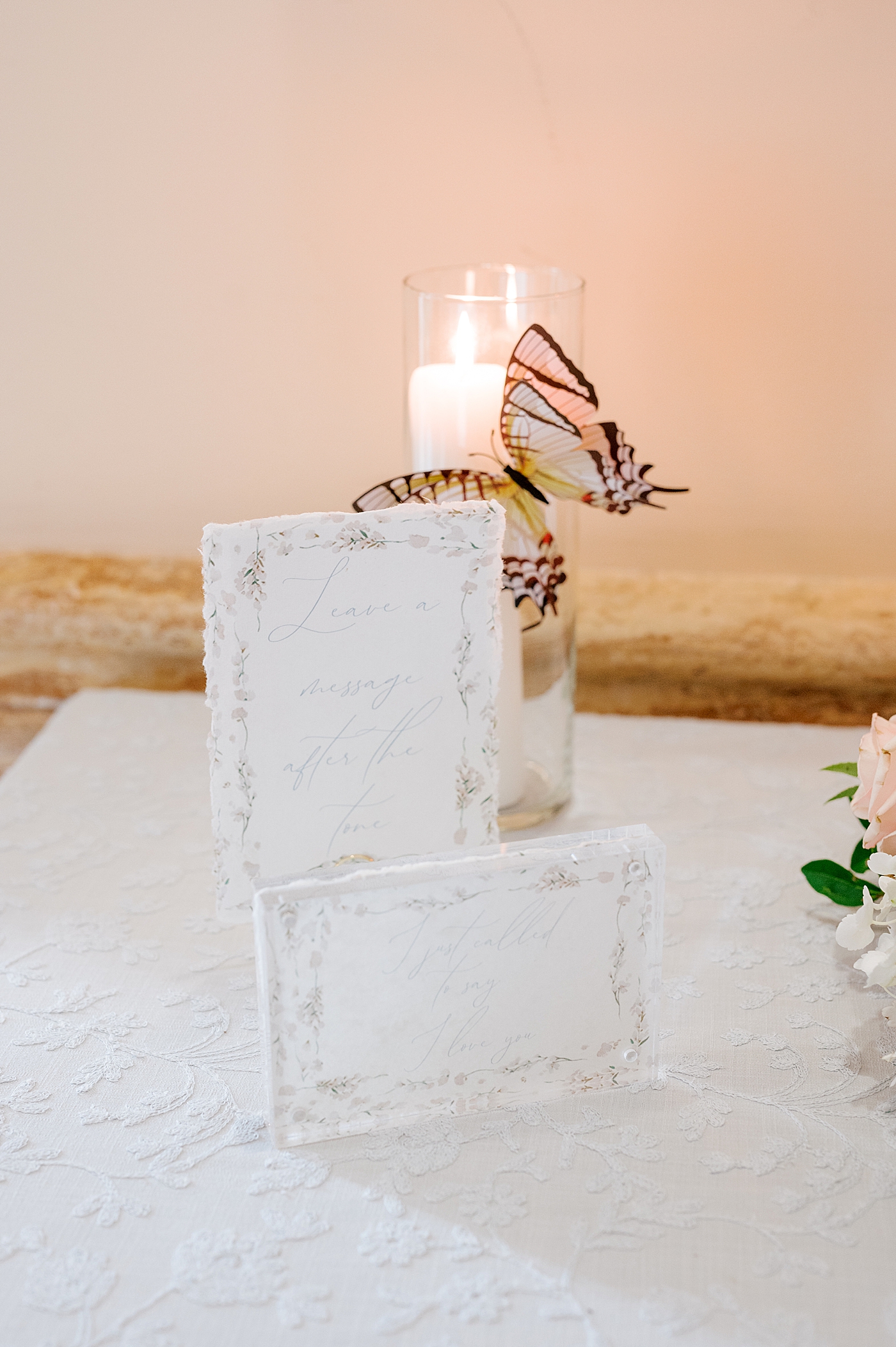 Wedding cards with butterflies | Image by Hope Helmuth Photography