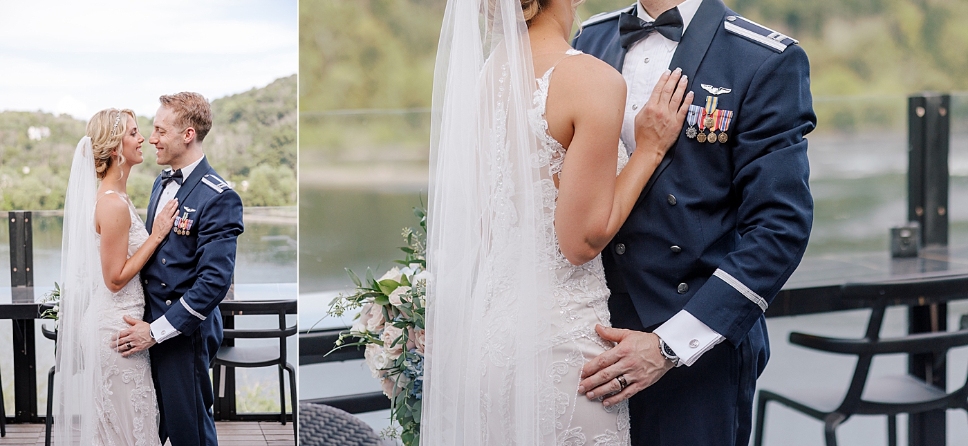 Bride and groom portraits during River House Odette's Wedding | Image by Hope Helmuth Photography