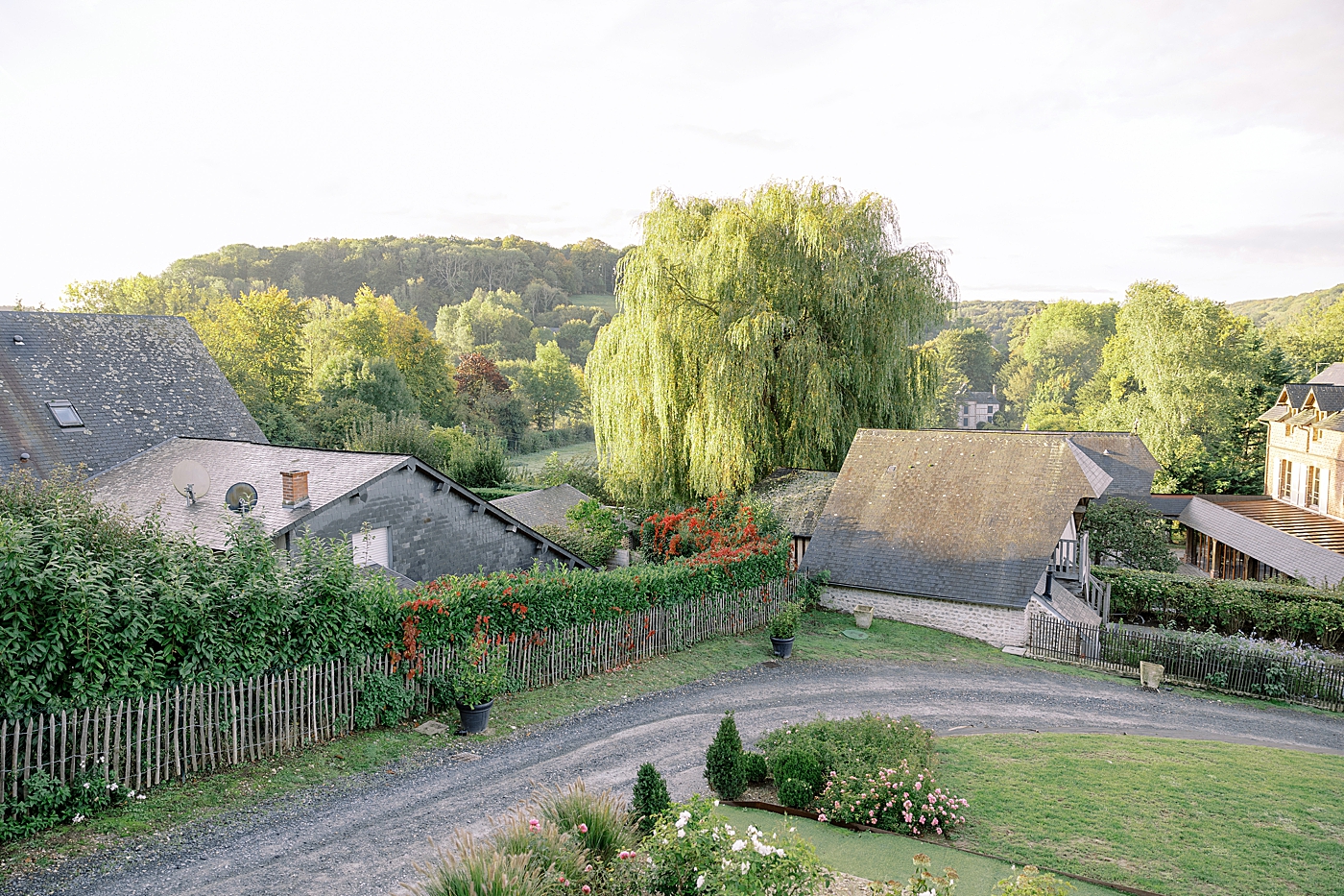 Image of a French countryside village with soft morning light | Image by Hope Helmuth Photography