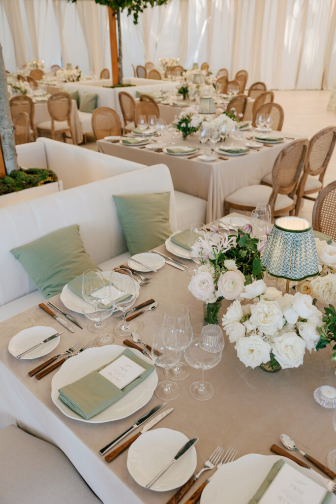 coastal-waterfront-tented-wedding-photos-33 Elegant sailcloth tent with coastal light, blush and sage décor, and lounge seating